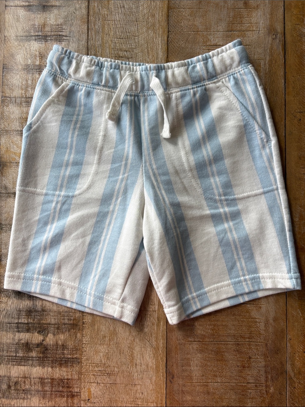 NWOT Cat & Jack Striped Boys Cotton Drawstring Shorts 5t